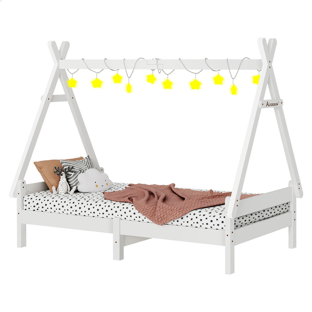ALFORDSON Kids Bed Frame Wooden Timber Single House Frame Platform Base ESTELLE