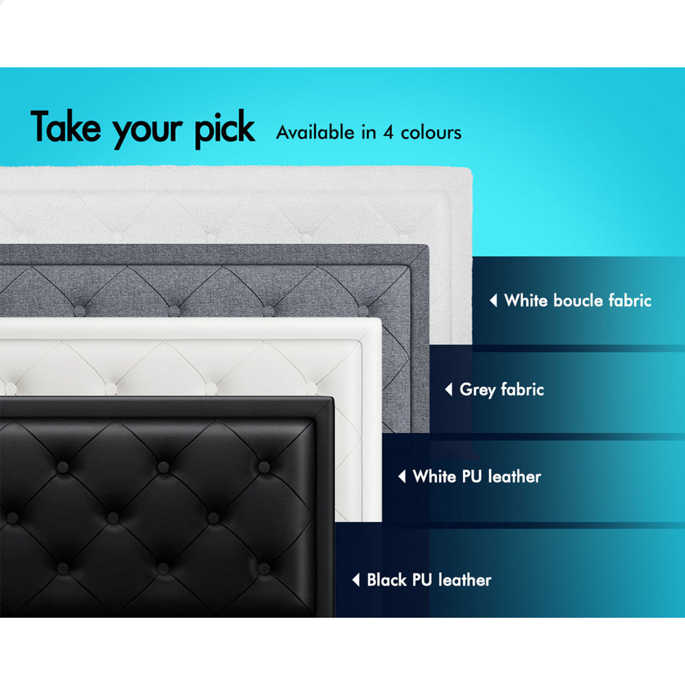 ALFORDSON Bed Frame King Single Gas Lift Storage Mattress Base Fabric Grey