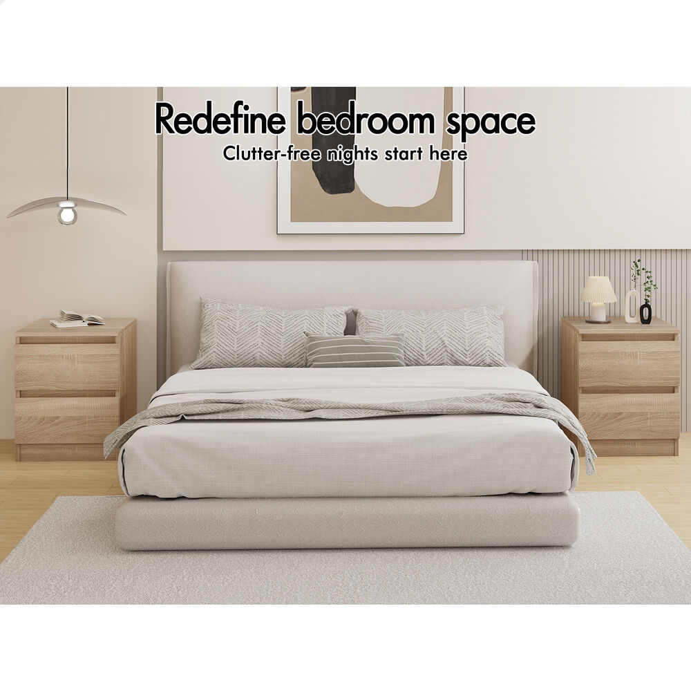 ALFORDSON Bedside Table Nightstand Storage Cabinet Side End Table Wood