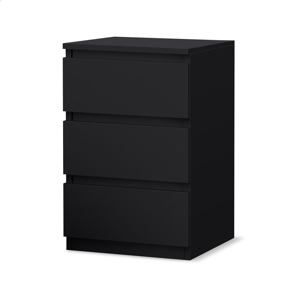 ALFORDSON Bedside Table Nightstand 3 Drawers Side End Table Black