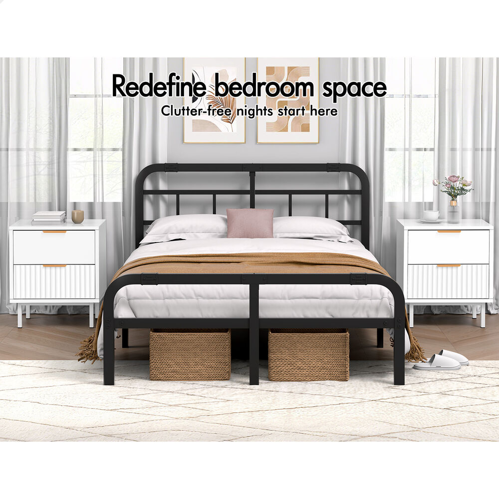 ALFORDSON 2× Bedside Table Nightstand 2 Drawers Side Storage Cabinet White