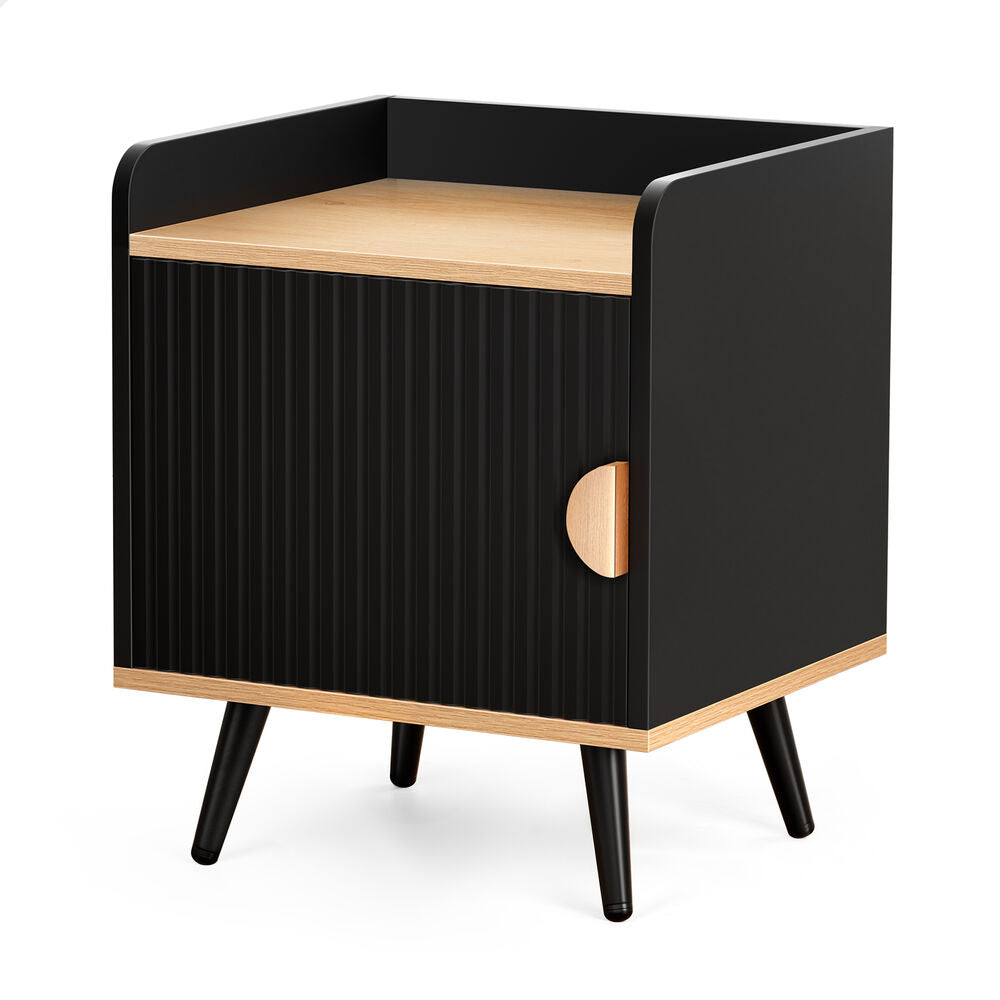 ALFORDSON Bedside Table Cabinet Nightstand Side Storage Black