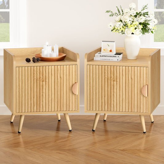 ALFORDSON 2x Bedside Table Cabinet Nightstand Side Storage Wood