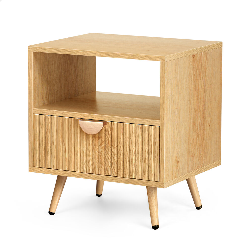 ALFORDSON Bedside Table 1 Drawer Side Storage Shelf Nightstand Wood