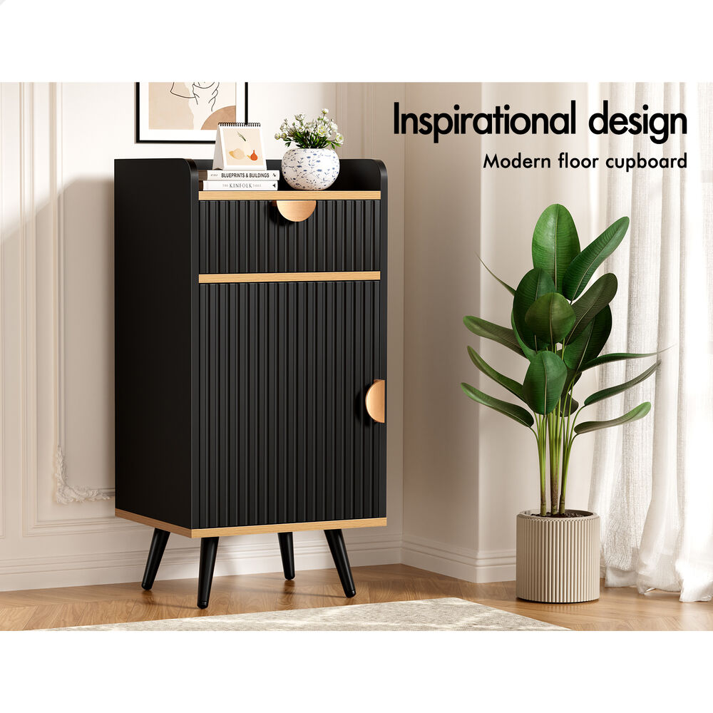 ALFORDSON Storage Cabinet Bathroom Buffet Sideboard Bedside Table Black