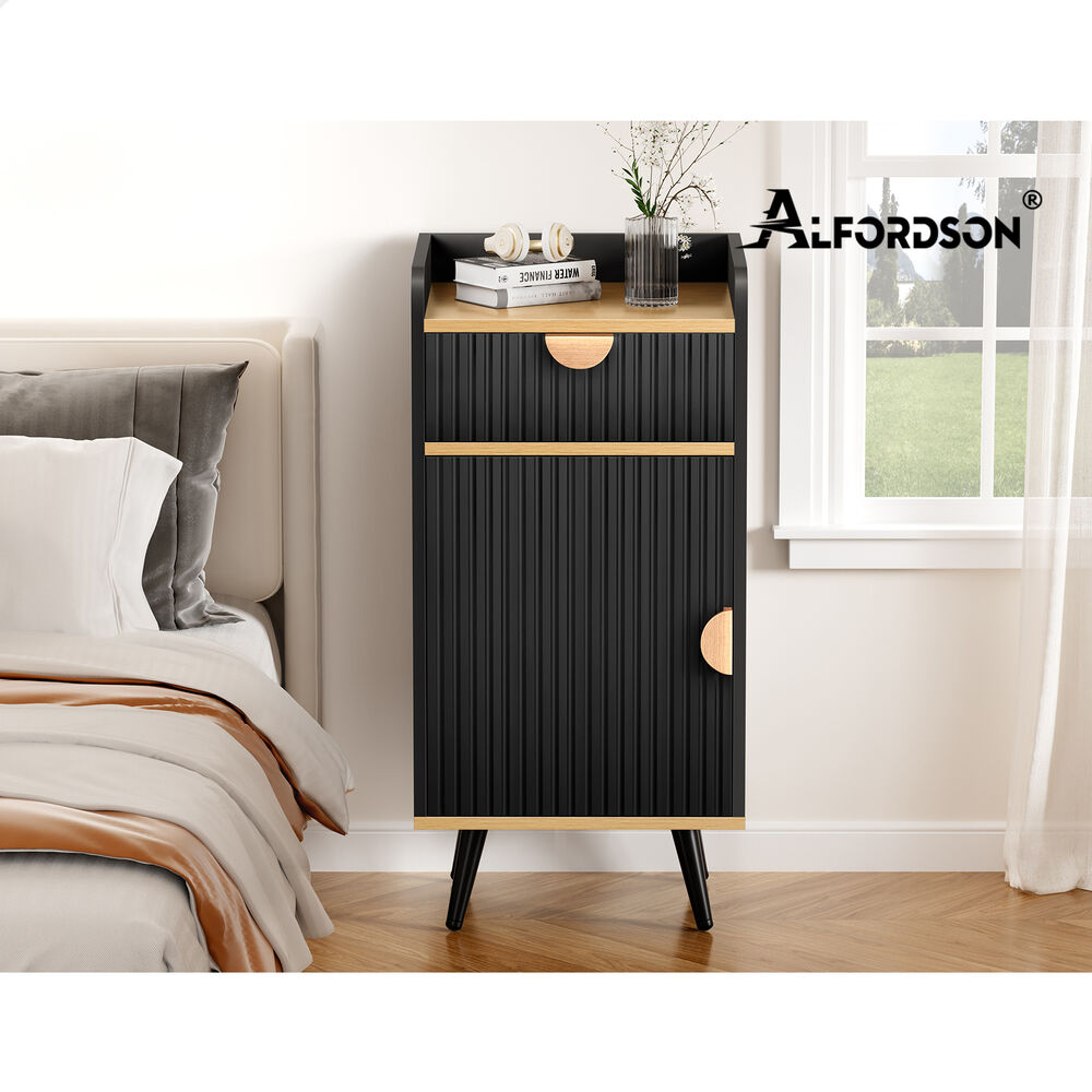 ALFORDSON Storage Cabinet Bathroom Buffet Sideboard Bedside Table Black