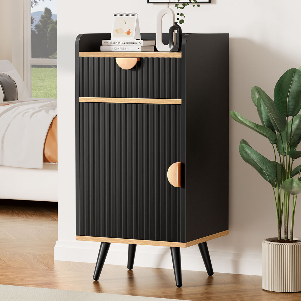 ALFORDSON Storage Cabinet Bathroom Buffet Sideboard Bedside Table Black
