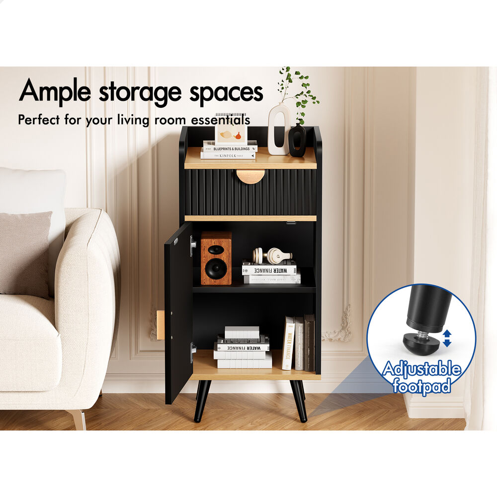 ALFORDSON Storage Cabinet Bathroom Buffet Sideboard Bedside Table Black
