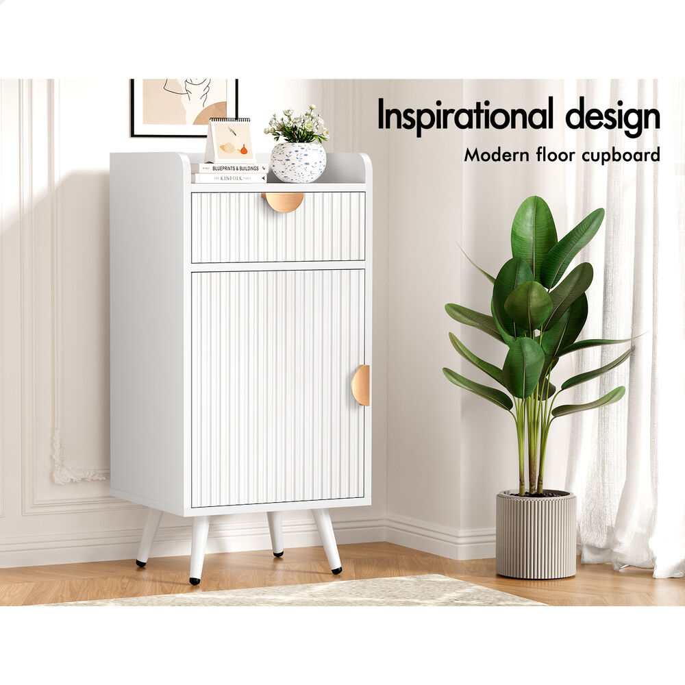 ALFORDSON Storage Cabinet Bathroom Buffet Sideboard Bedside Table White