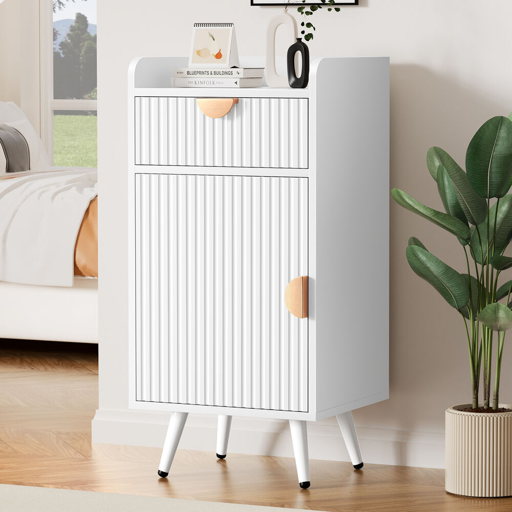ALFORDSON Storage Cabinet Bathroom Buffet Sideboard Bedside Table White
