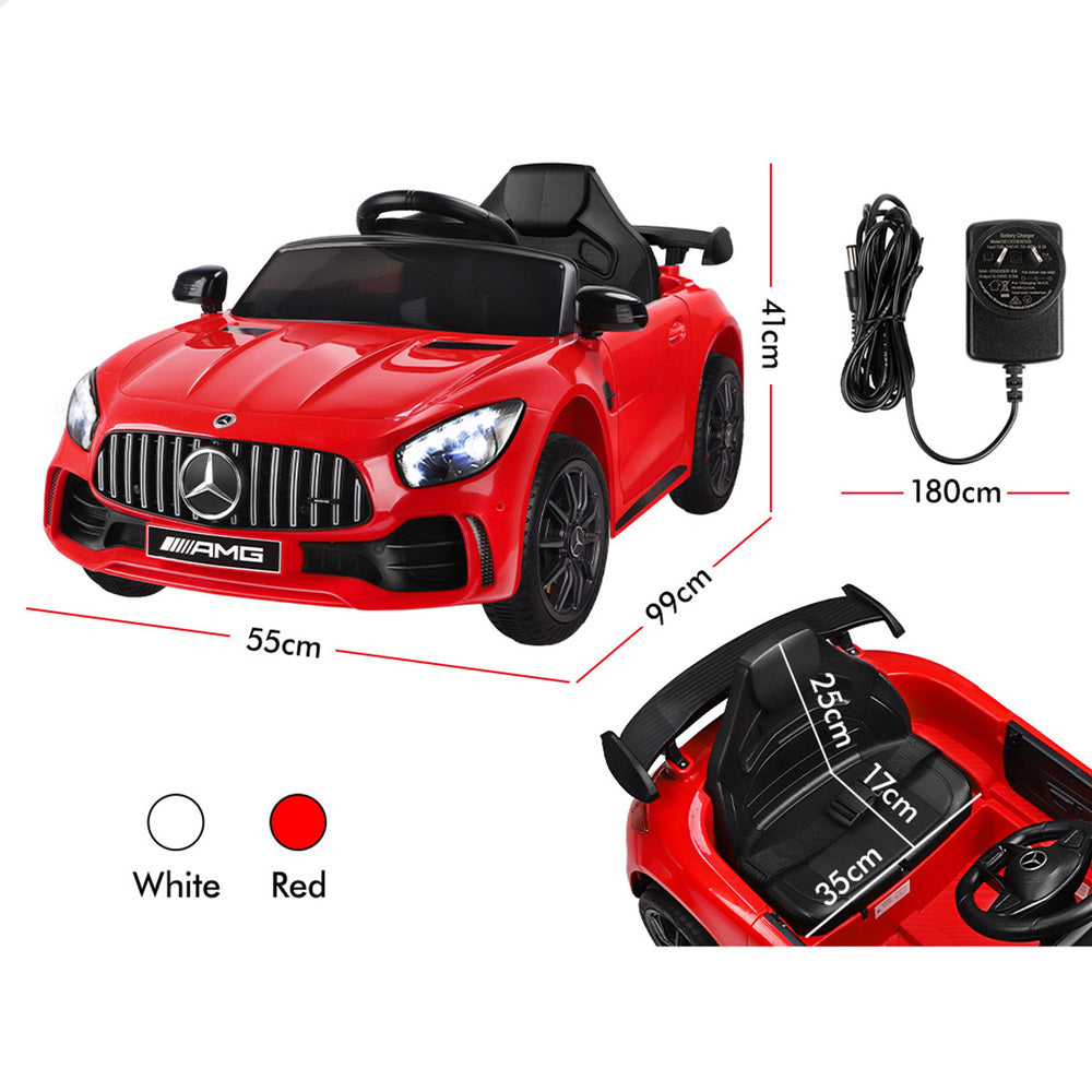 ALFORDSON Kids Ride On Car Mercedes-Benz AMG GT R Licensed Electric Motors Red