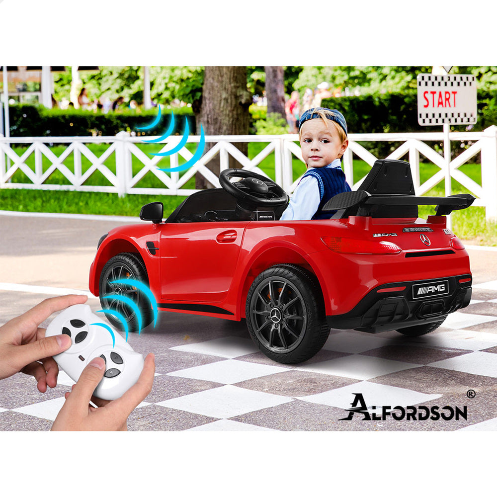 ALFORDSON Kids Ride On Car Mercedes-Benz AMG GT R Licensed Electric Motors Red