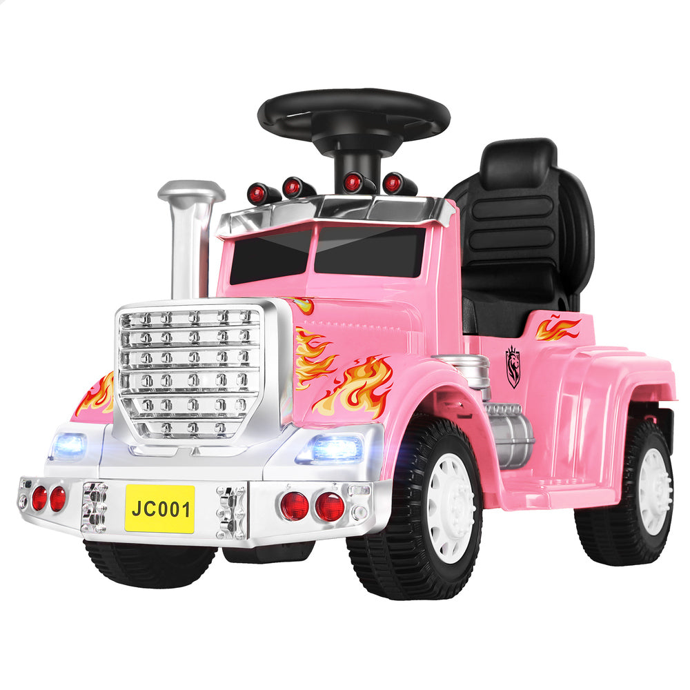 ALFORDSON Kids Ride On Car Electric Toy Truck 25W Motor w/ LED Lights Pink