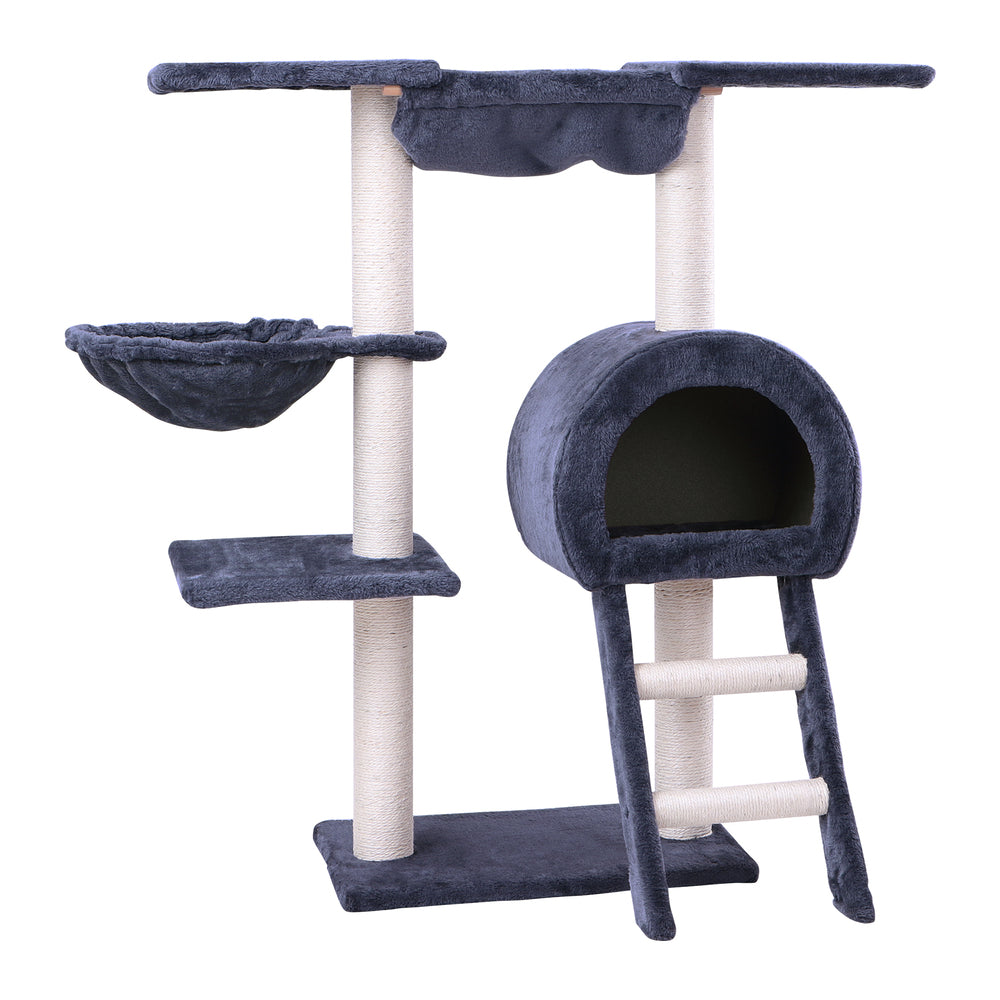 BEASTIE Cat Tree Scratching Post Scratcher Tower Condo House Furniture Wood 97cm