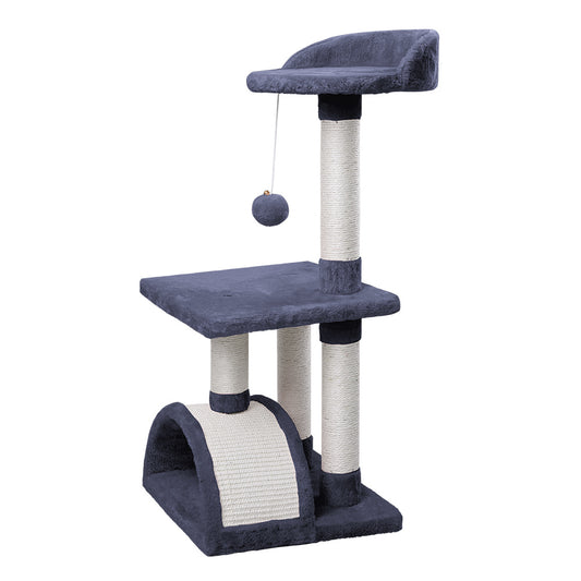 BEASTIE Cat Tree Scratching Post Scratcher Tower Condo House Furniture Wood 82cm