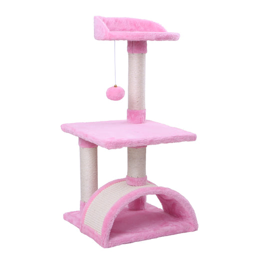 BEASTIE Cat Tree Scratching Post Scratcher Tower Condo House Furniture Wood 82cm