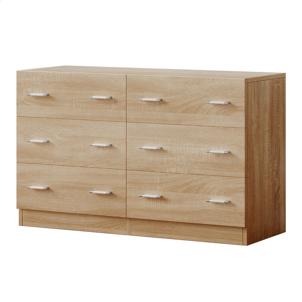 6 Chest of Drawers ALFORDSON Hamptons Storage Dresser Wood