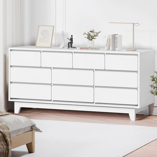 ALFORDSON 10 Chest of Drawers Minimalist Storage Cabinet Dresser Tallboy White
