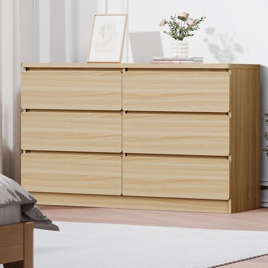 ALFORDSON 6 Chest of Drawers Minimalist Storage Cabinet Dresser Tallboy Oak