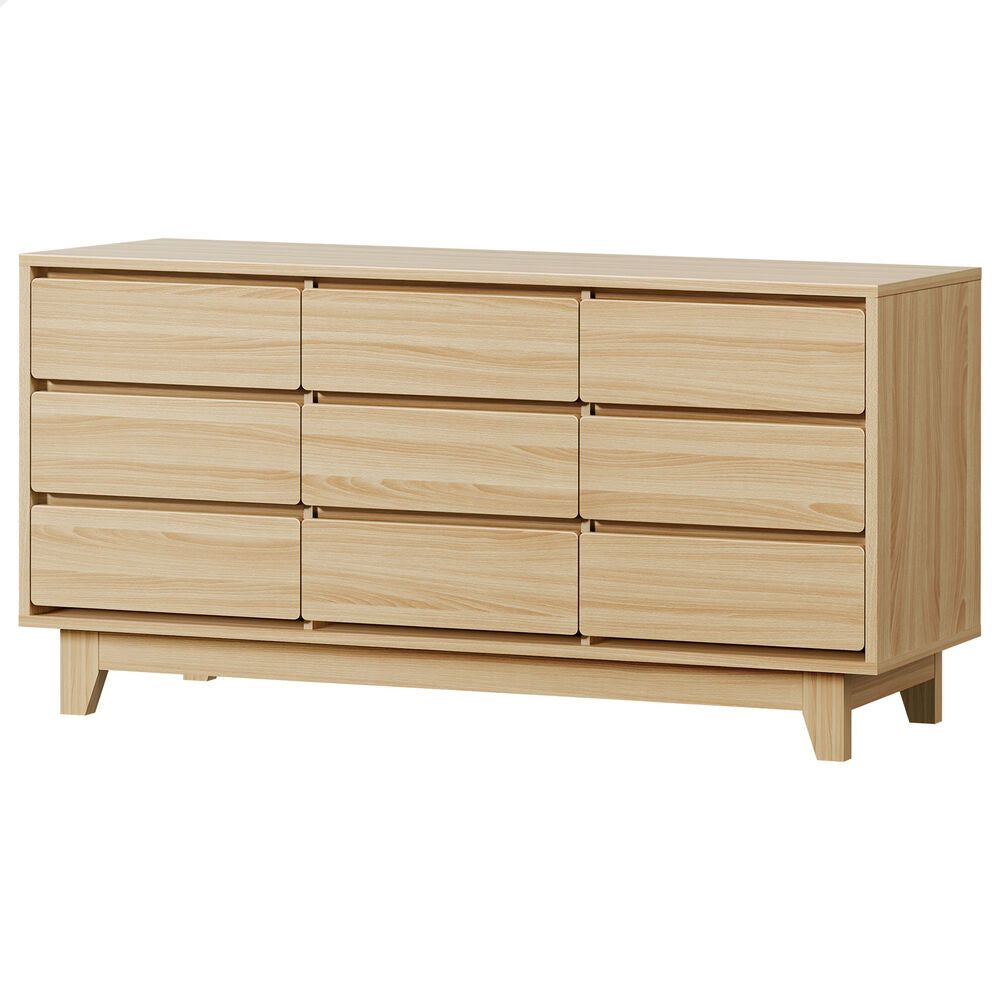 ALFORDSON 9 Chest of Drawers Minimalist Storage Cabinet Dresser Tallboy Wood