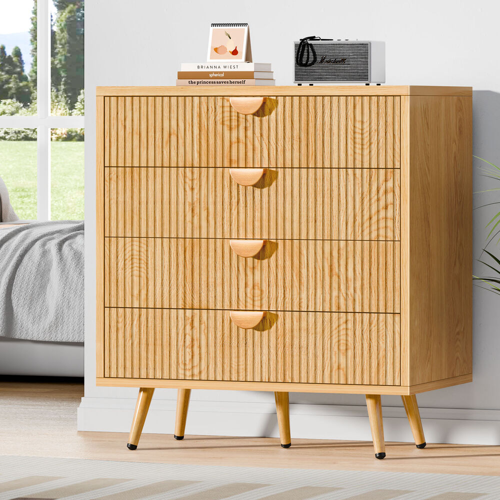 ALFORDSON 4 Chest of Drawers Modern Storage Cabinet Dresser Tallboy Wood
