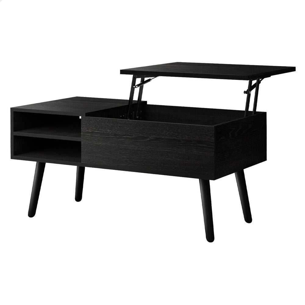2-in-1 ALFORDSON Coffee Table Lift Up Hidden Storage Black
