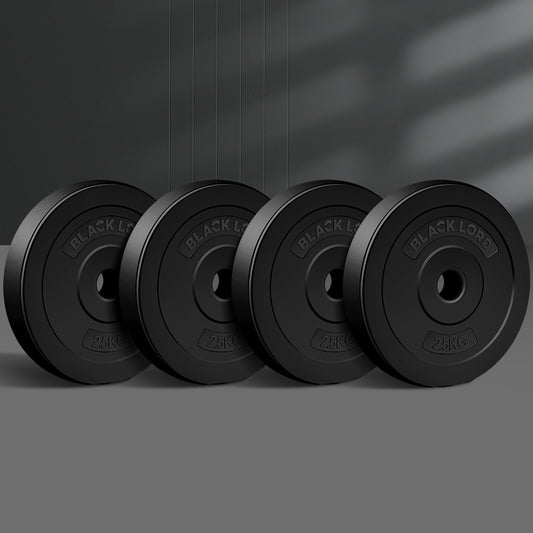 BLACK LORD 10kg Weight Plate Set Barbell Dumbbell Weight Lift Bench Squat Rack