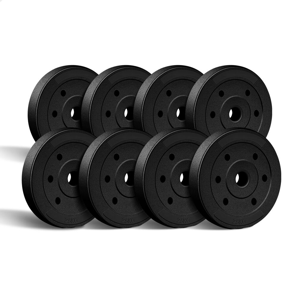 BLACK LORD 20kg Weight Plate Set Barbell Dumbbell Weight Lift Bench Squat Rack