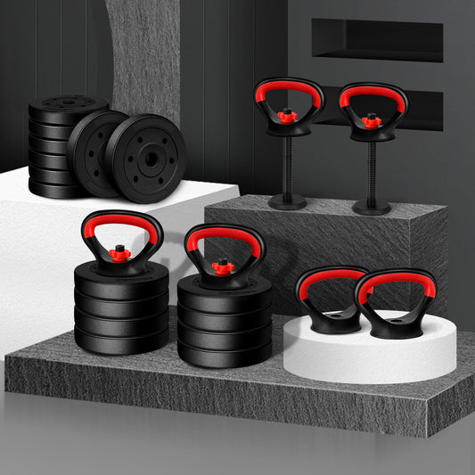 BLACK LORD Kettlebell Set 20kg Adjustable Weight Lifting Dumbbell Set Push Up Gym