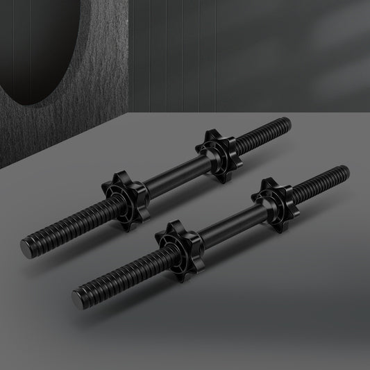 BLACK LORD Dumbbell Bar Set Solid Steel Pair Weight Lifting Plate Home Gym