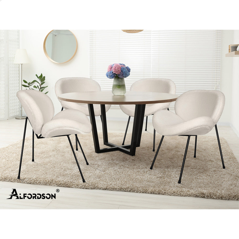 1x ALFORDSON Dining Chair White