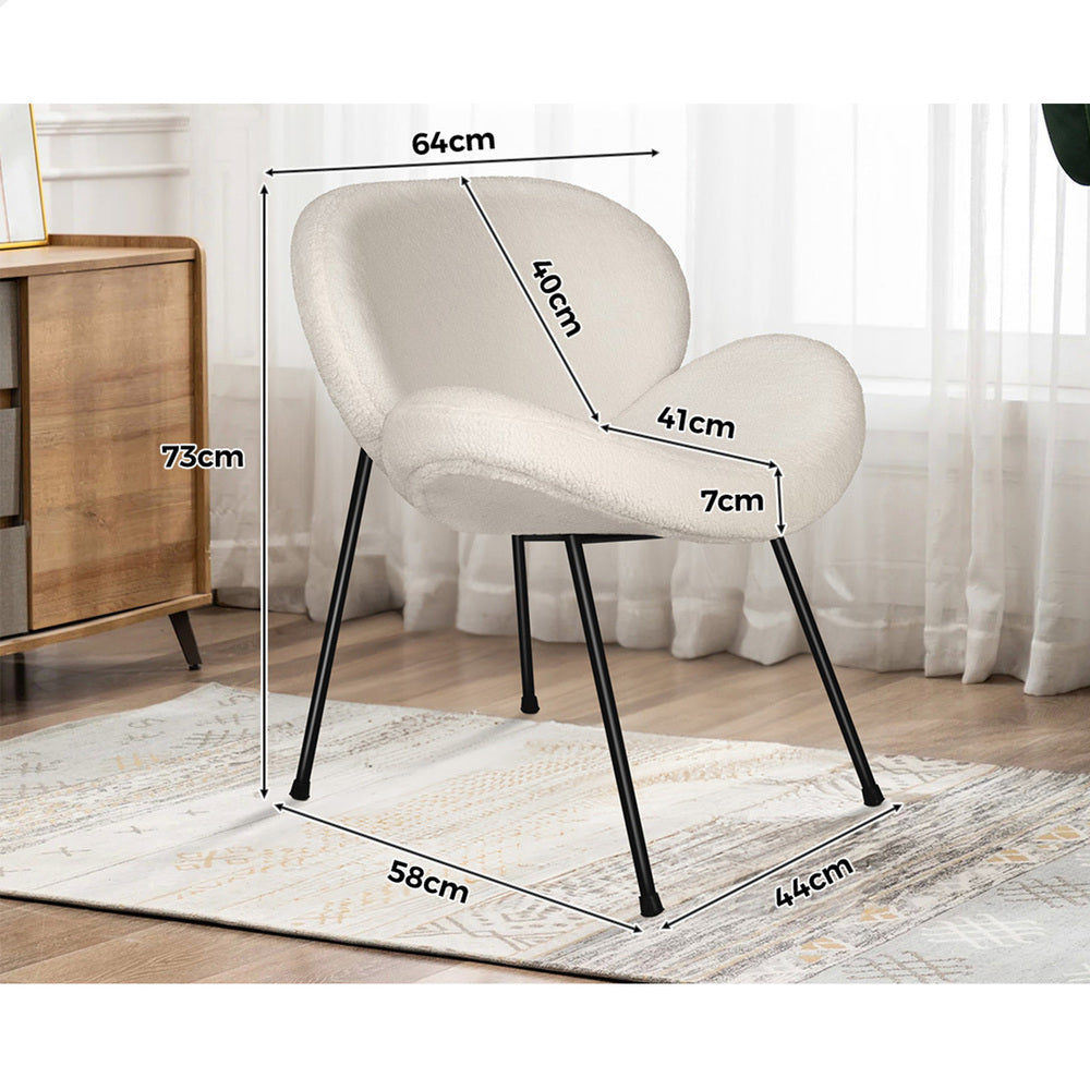 1x ALFORDSON Dining Chair White