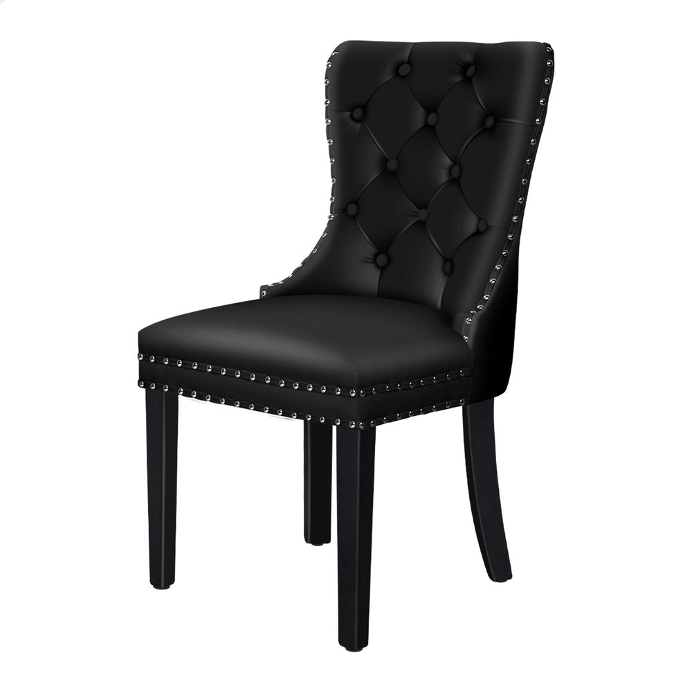 ALFORDSON 2x Dining Chairs Kitchen Lounge Black