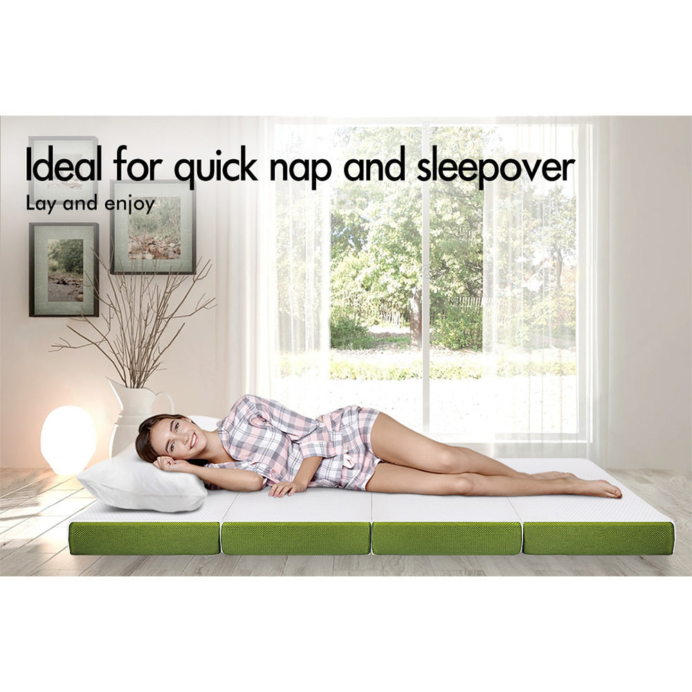 STARRY EUCALYPT Folding Foam Mattress Foldable Sofa Bed Portable Camping Mat Cushion
