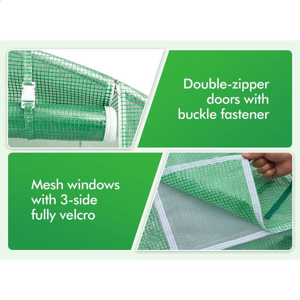 ALFORDSON Greenhouse Dome Shed Green House 6x4x2M