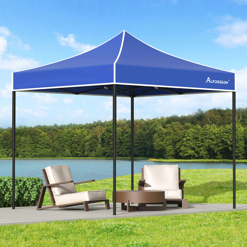 ALFORDSON Gazebo 3x3m Pop Up Marquee 600D Oxford Folding Outdoor Tent Blue