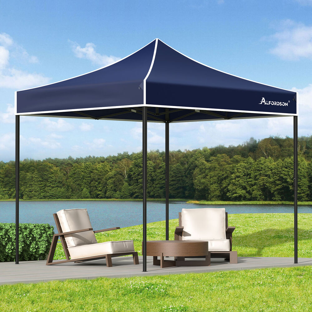 ALFORDSON Gazebo 3x3m Pop Up Marquee 600D Oxford Folding Outdoor Tent Navy