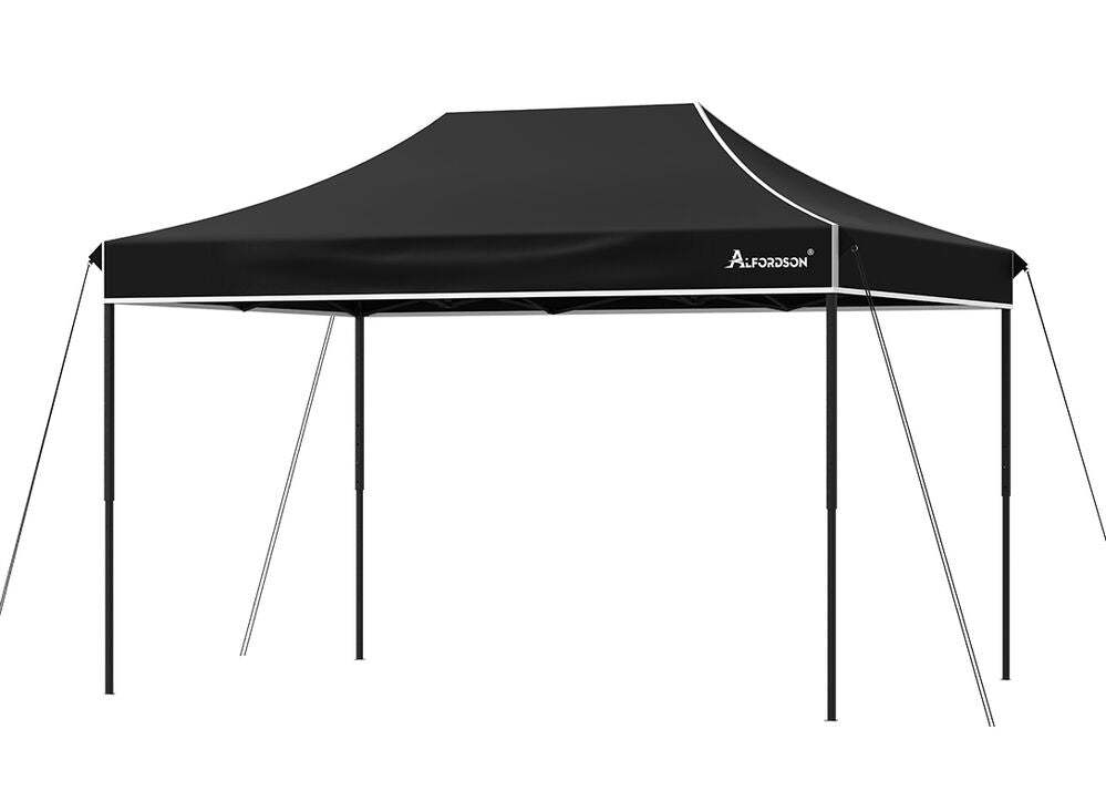 ALFORDSON Gazebo 4.5x3m Pop Up Marquee 600D Oxford Folding Outdoor Tent Black