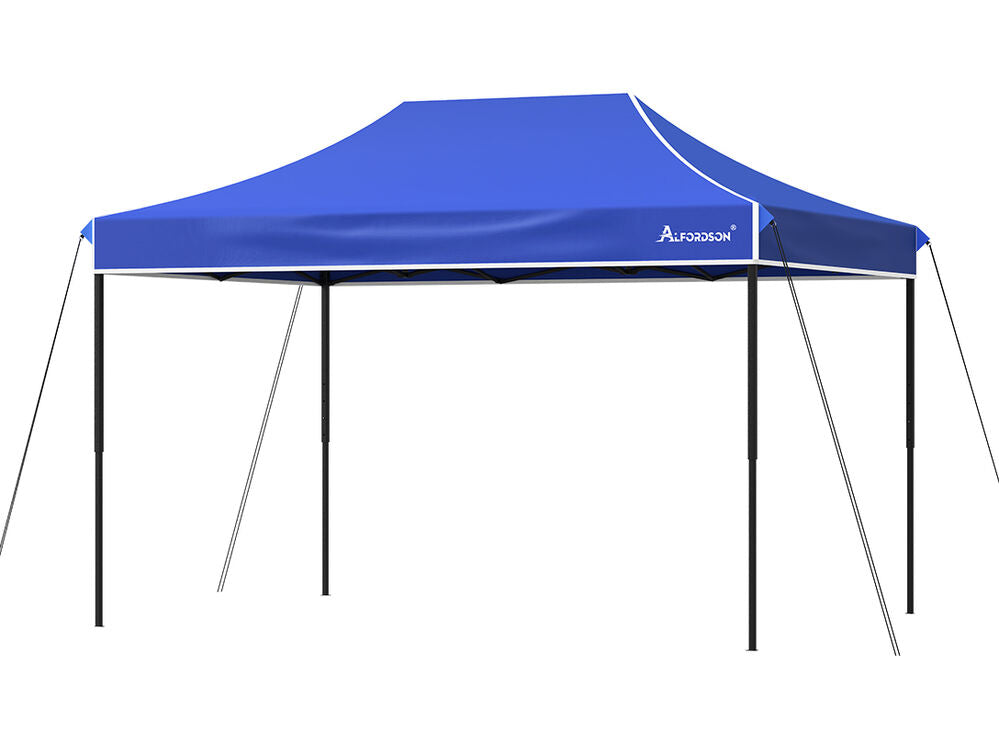 ALFORDSON Gazebo 4.5x3m Pop Up Marquee 600D Oxford Folding Outdoor Tent Blue