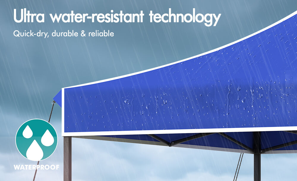 ALFORDSON Gazebo 4.5x3m Pop Up Marquee 600D Oxford Folding Outdoor Tent Blue