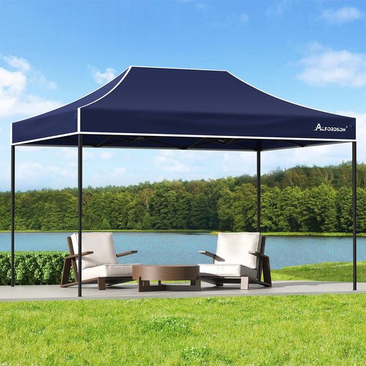 ALFORDSON Gazebo 4.5x3m Pop Up Marquee 600D Oxford Folding Outdoor Tent Navy