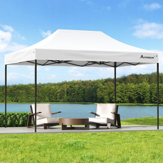 ALFORDSON Gazebo 4.5x3m Pop Up Marquee 600D Oxford Folding Outdoor Tent White
