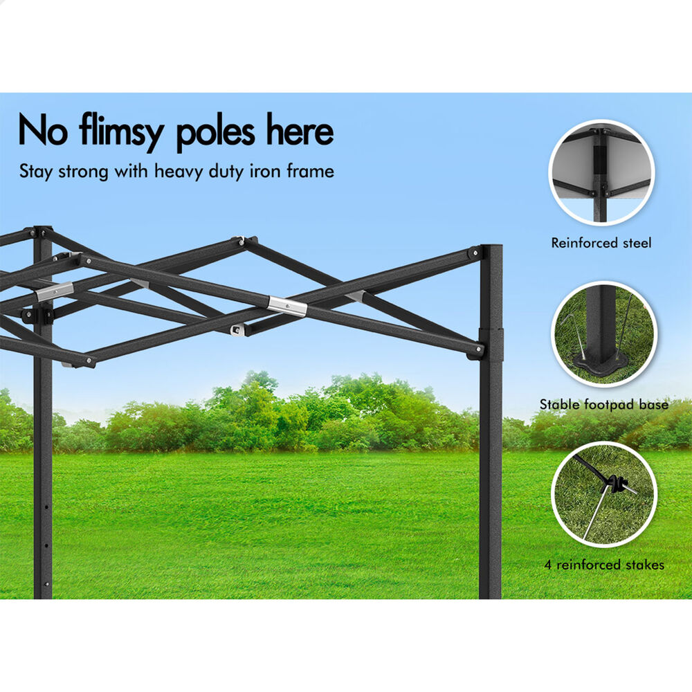 ALFORDSON Gazebo 4.5x3m Pop Up Marquee 600D Oxford Folding Outdoor Tent White