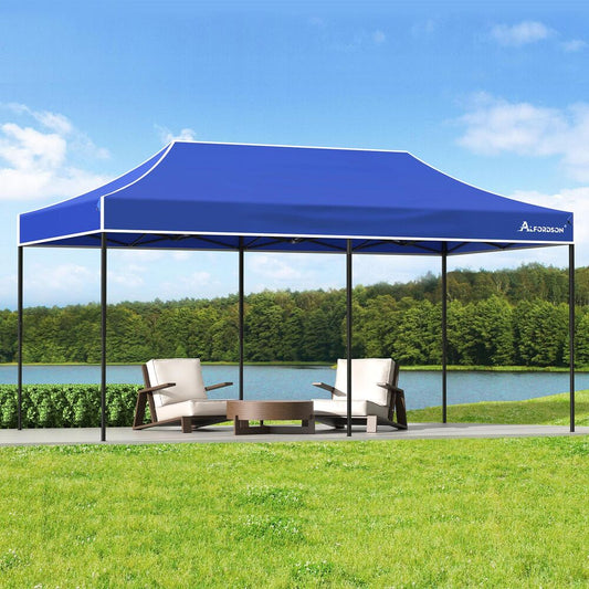 ALFORDSON Gazebo 6x3m Pop Up Marquee 600D Oxford Folding Outdoor Tent Blue