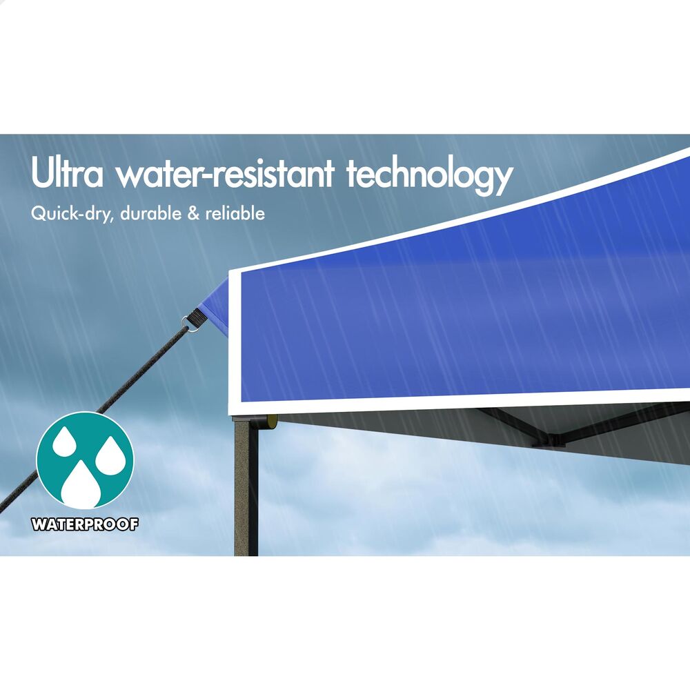 ALFORDSON Gazebo 3x6 Pop Up Marquee Outdoor Folding Tent Wedding Canopy Blue