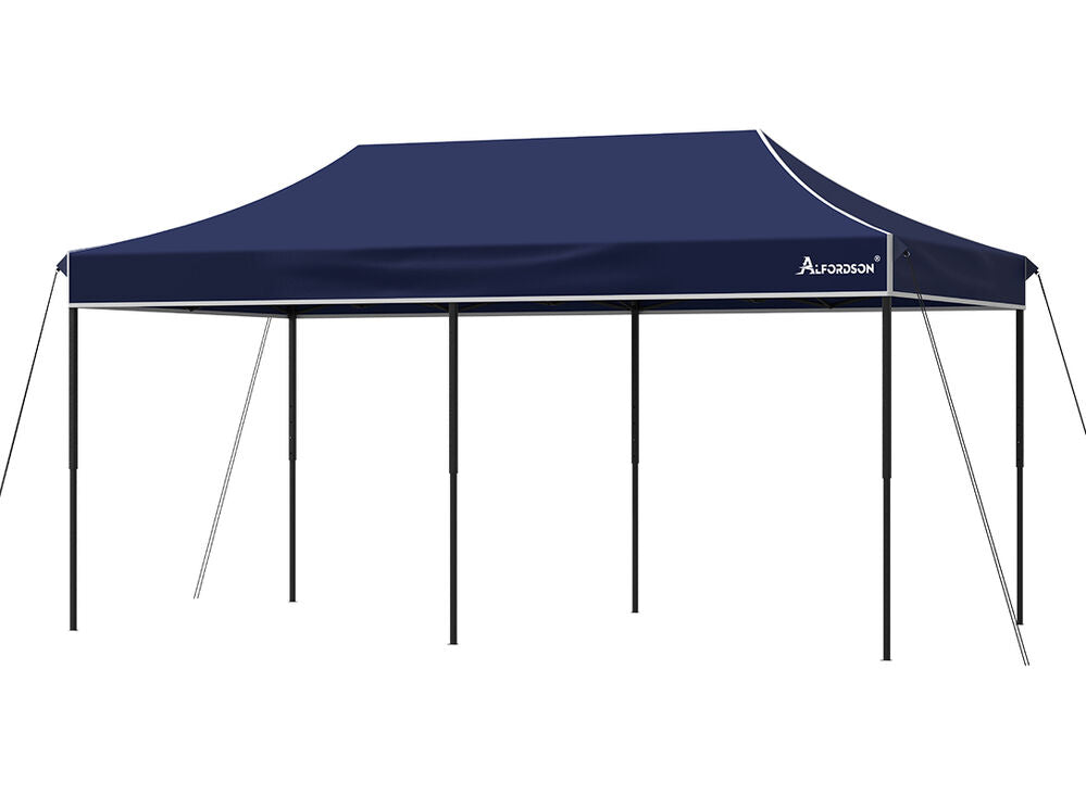 ALFORDSON Gazebo 6x3m Pop Up Marquee 600D Oxford Folding Outdoor Tent Navy