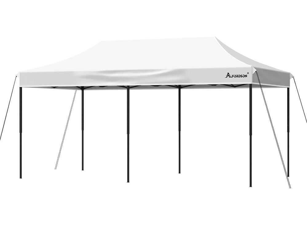 ALFORDSON Gazebo 6x3m Pop Up Marquee 600D Oxford Folding Outdoor Tent White