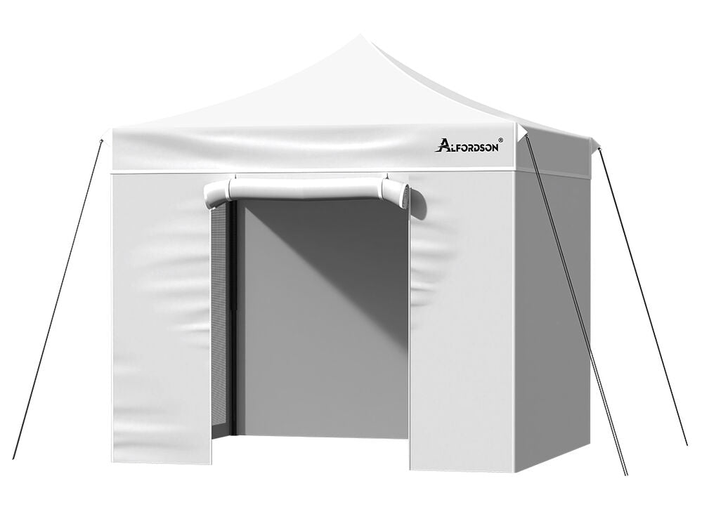 ALFORDSON Gazebo 3x3m Pop Up Marquee 600D Oxford Folding Camping Tent White