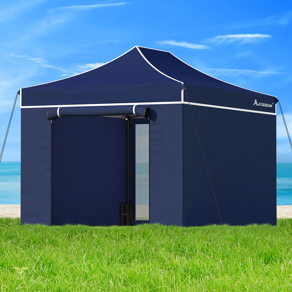ALFORDSON Gazebo 3x4.5 Pop Up Marquee Navy