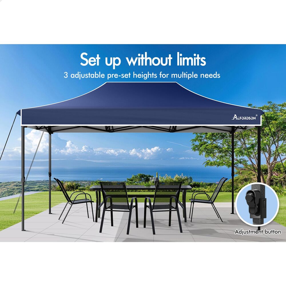 ALFORDSON Gazebo 3x4.5 Pop Up Marquee Navy